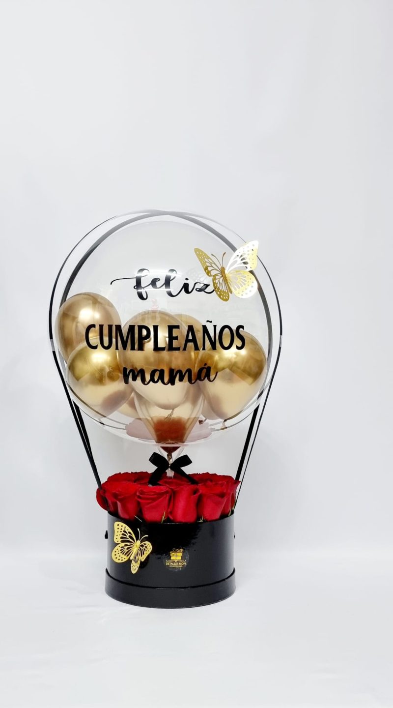 Globo Aerostático con Rosas