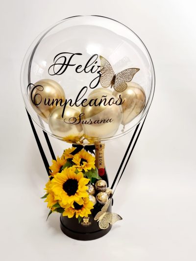 globo con girasoses