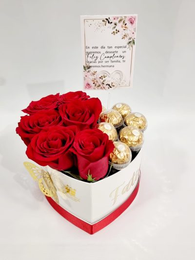 box corazón blanco