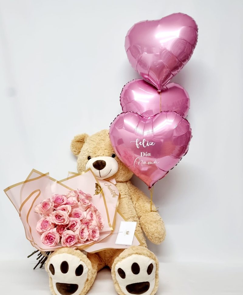 Oso Teddy Rosa