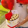box corazón con globos